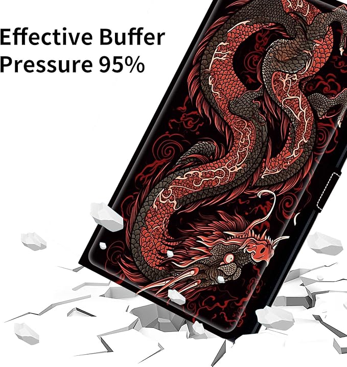 for Walmart Onn 10.4" Tablet Pro 2023 (Model:100110603) Case Dluggs 360 Degree Rotating Smart Protective Stand Cover for Walmart Onn 10.4 Inch Pro Tablet-Flying Dragon