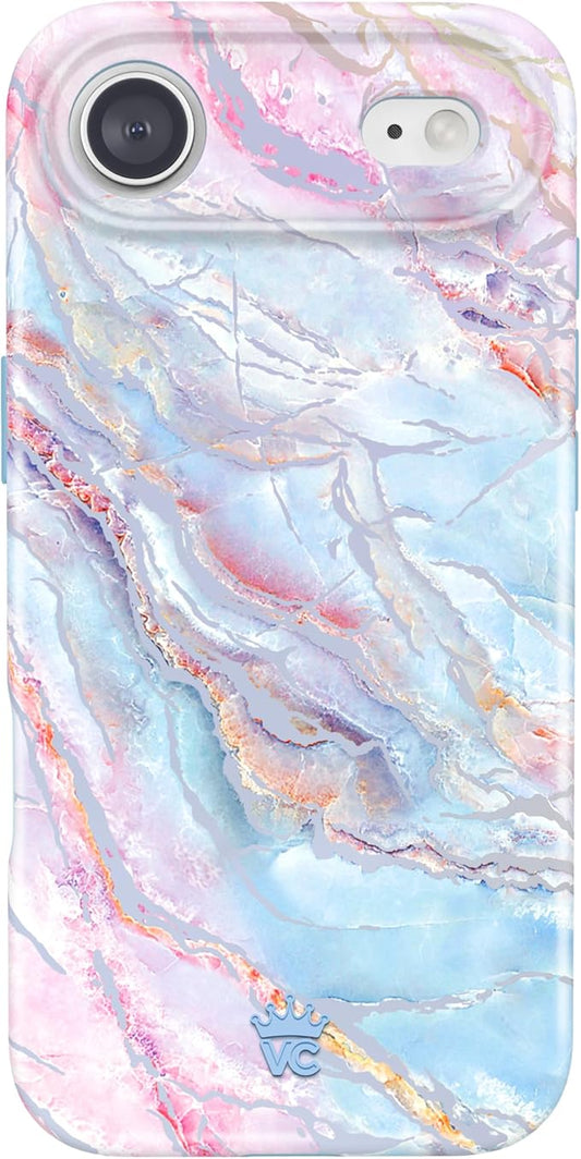 VELVET CAVIAR Case for iPhone 17 Air | Compatible with MagSafe | 10ft Drop Tested | Protective Designer Cases | Holographic Moonstone Marble