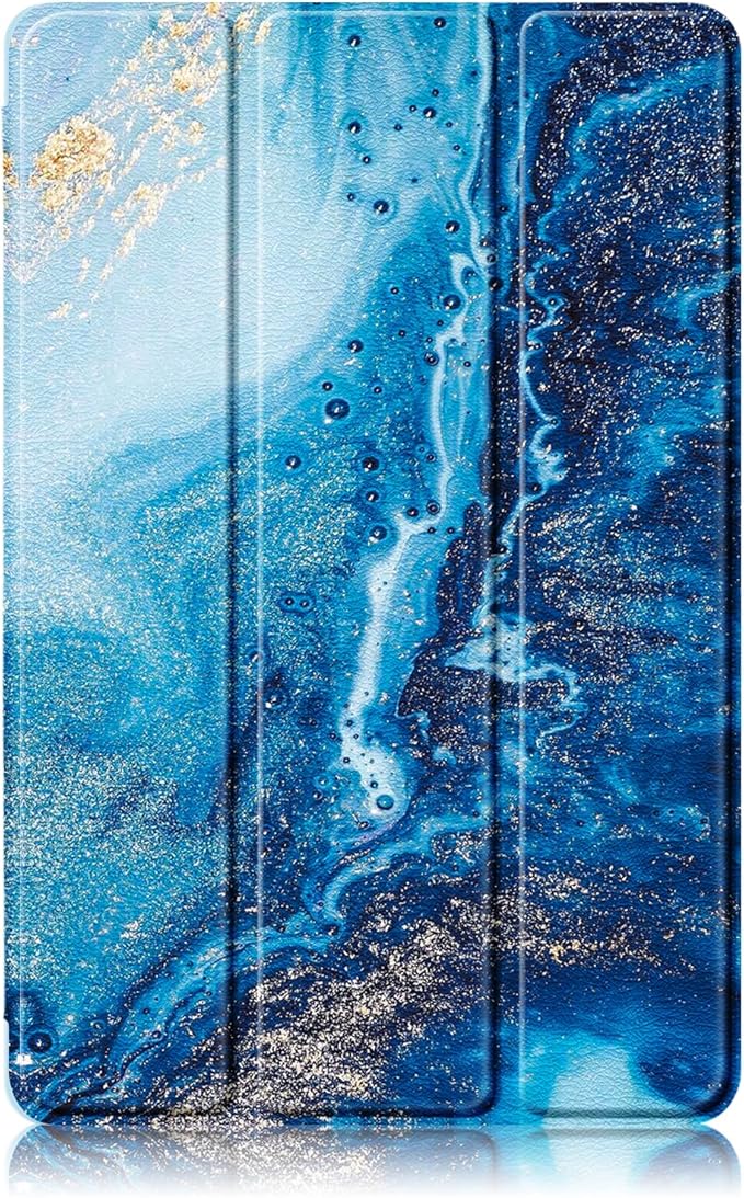 Case for Lenovo Tab P12 12.7 Inch 2023 Tablet, Smart Soft TPU Back Shell Cover with Auto Wake/Sleep Function,Waves