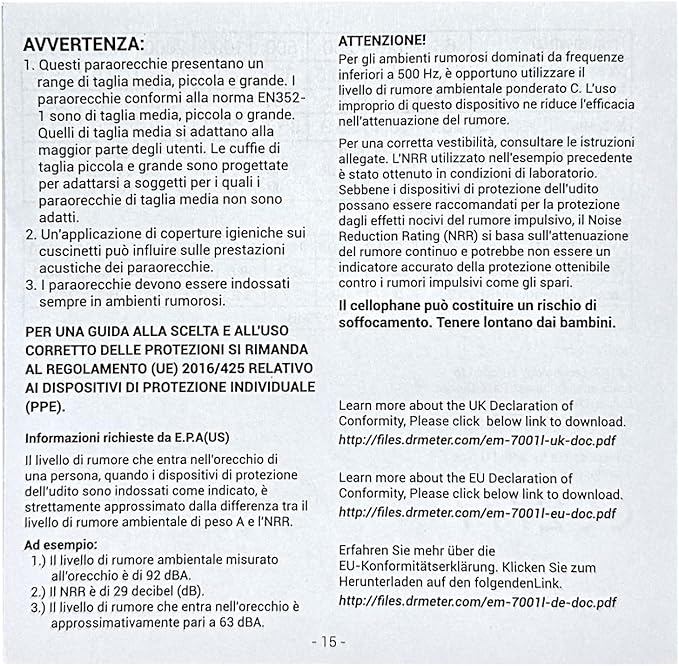 Dr.meter Ear Protection Earmuffs for Gun Range, 2 PACK SNR 35dB Hearing Protection Ear Muffs Noise Cancelling Headphones For Adult, Protective Ear Muff for Range Mowing Wood Work Monster Jam