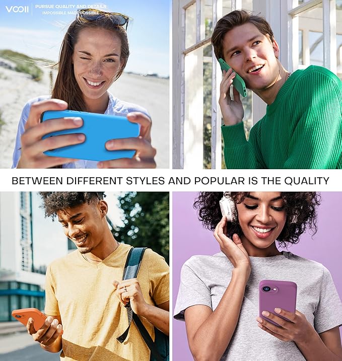 Vooii Compatible with iPhone 16e Case, Liquid Silicone Upgrade [Camera Protection] [Soft Anti-Scratch Microfiber Lining] Shockproof Phone Case for iPhone 16e 6.1 inch - Bright Orange