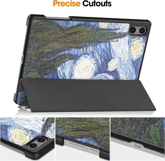 Case for TECLAST T50 Pro 11 inch Tablet, Folding Folio Ultra-Thin PU Leather Stand Case Cover for Teclast T50 Pro Starry Night