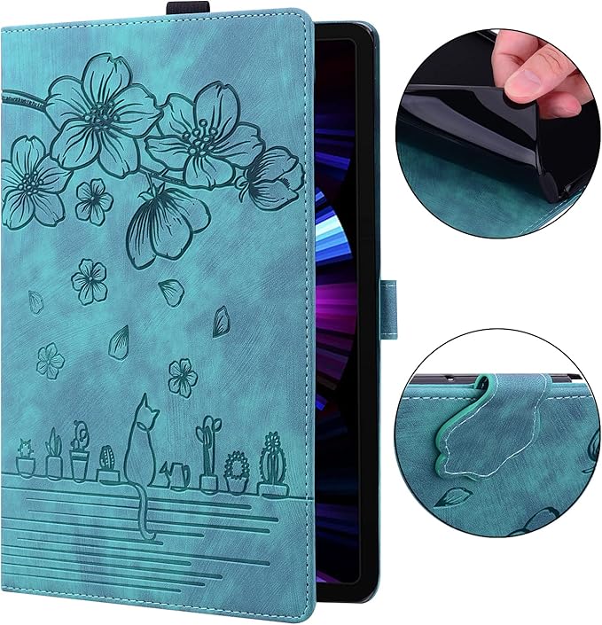 Case for Tab M11 / Tab K11 LTE 11 inch Tablet 2024, Tab m11 11" Tablet Case PU Leather with Pen Holder Magnectic Cover Folio Stand for Model TB330FU- Green