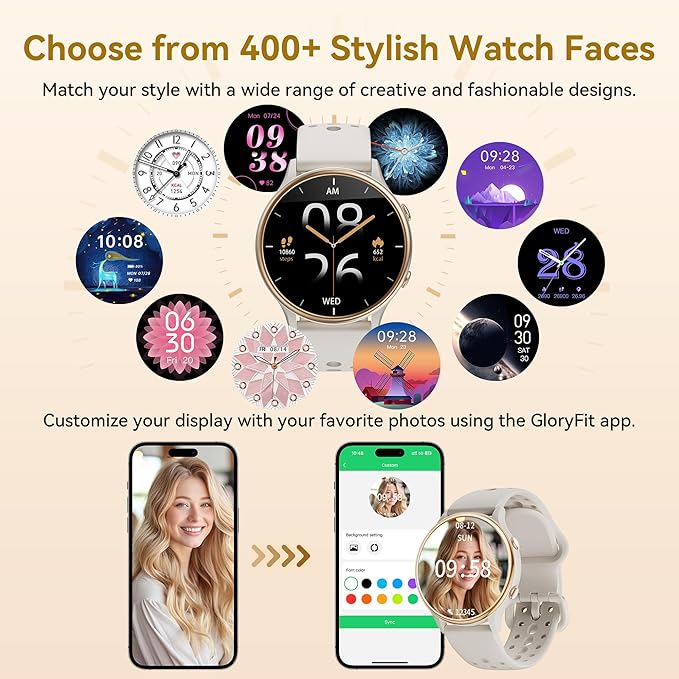 Smart Watches for Women, Fitness Tracker with Heart Rate & SpO2 Monitor, IP67 Waterproof Activity Tracker for Men & Women, Smart Watch for Android Phones and iPhone Compatible (Gray)