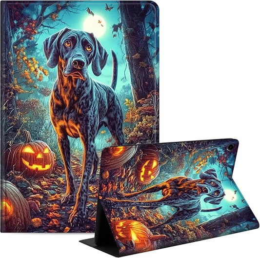 Case for Samsung Galaxy Tab A9 8.7-Inch 2023, Slim PU Leather Stand Cover with Auto Wake/Sleep, Multi-Angle Viewing & Shockproof, Shorthaired Pointer Dog