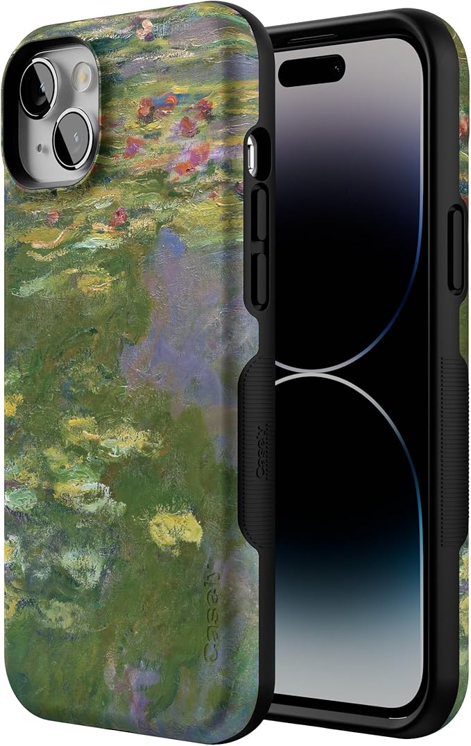 Casely iPhone 14 Case | Monet’s Water Lilies | The Met Museum Collection | Compatible with MagSafe | Bold Protective Design