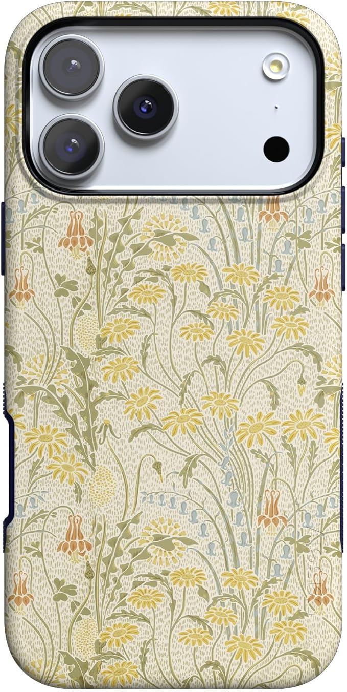 Casely iPhone 17 Pro Case | Boho Blooms | Golden Floral | Compatible with MagSafe | Bold Protective Design