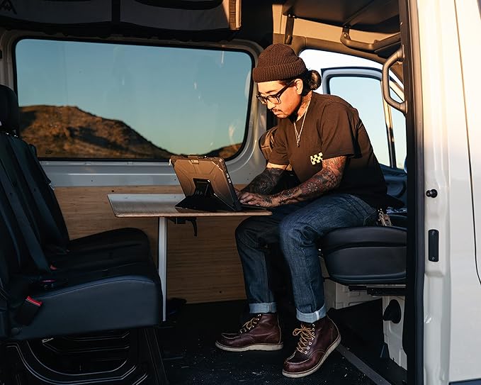 URBAN ARMOR GEAR UAG Designed for Microsoft Surface Pro 11/10/9 Case with Multi-angle Kickstand & Pen Holder Compatible with Type Cover Keyboard Rugged Protective Cover Heavy Duty, Metropolis SE Black