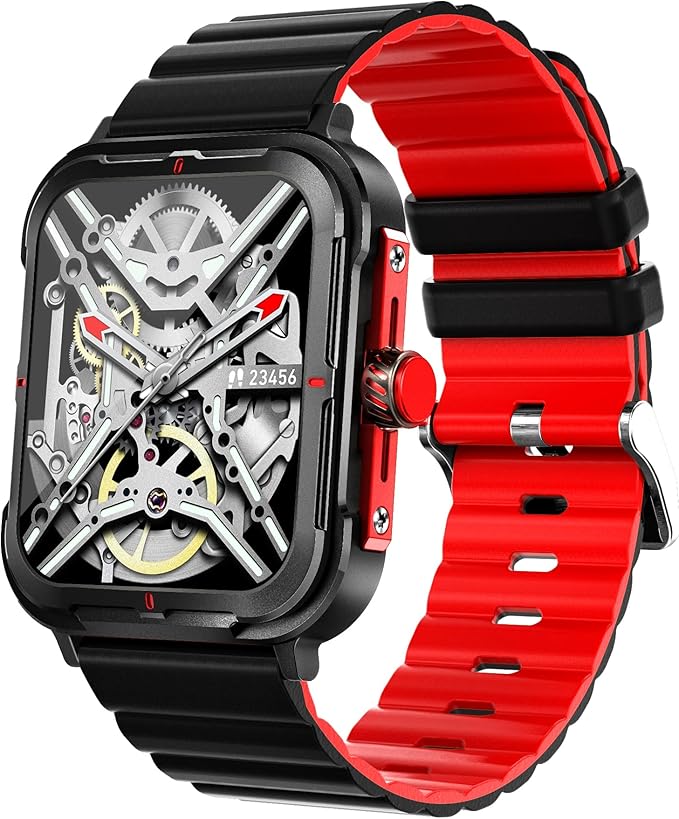 Sports&Rugged Smart Watch for Men Women, CNC Aluminum Alloy Frame, 1.83” Full Touch Display, Bluetooth Call, Fitness Tracker,Heart Rate&Sleep Monitor, Compatible with iOS & Android