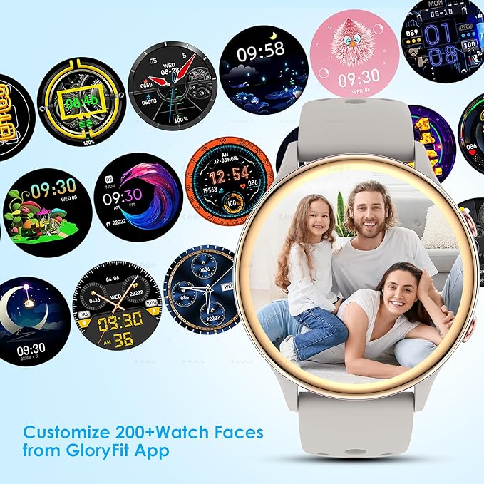 Smart Watches for Women, Fitness Tracker with Heart Rate & SpO2 Monitor, IP67 Waterproof Activity Tracker for Men & Women, Smart Sports Watch for Android & iOS (Purple)