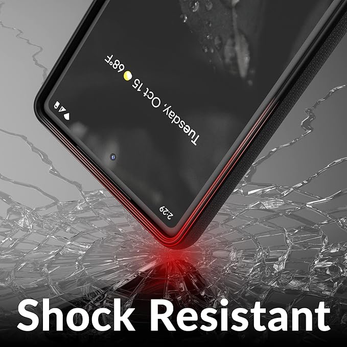 Crave Dual Guard for Google Pixel 6a Case, Shockproof Protection Dual Layer Case for Google Pixel 6a - Black