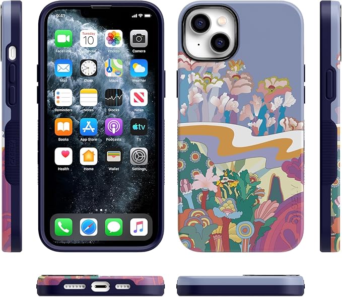 Casely iPhone 14 Case | Beatles | Beneath The Waves | Yellow Submarine | Compatible with MagSafe | Bold Protective Design