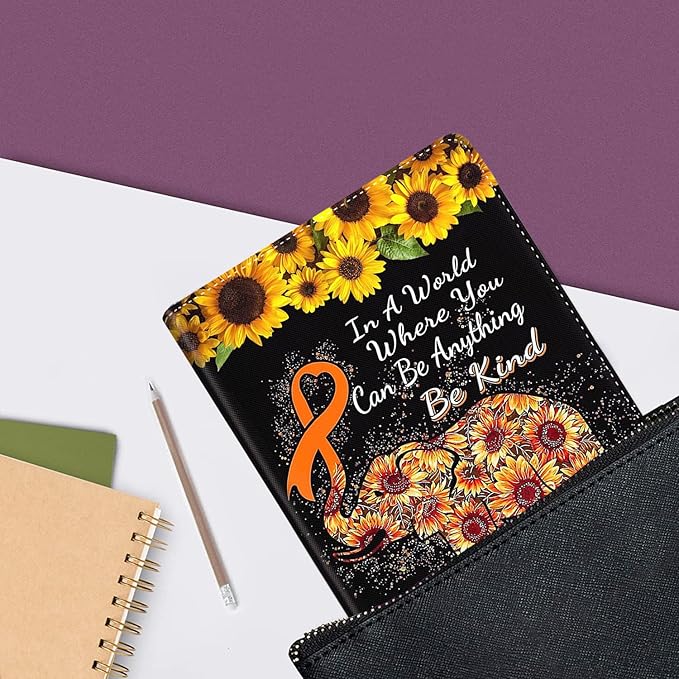 Case for Samsung Galaxy Tab A9 Plus 11 inch Case 2023，Slim Fit Foldable Standing Cover Case with Auto Sleep/Wake，Elephant Sunflower Inspirational Quote