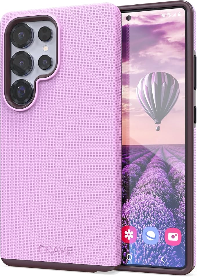 Crave Dual Guard Compatible with Samsung Galaxy S25 Ultra Case, Shockproof Protection Dual Layer Case for Samsung Galaxy S25 Ultra - Lilac