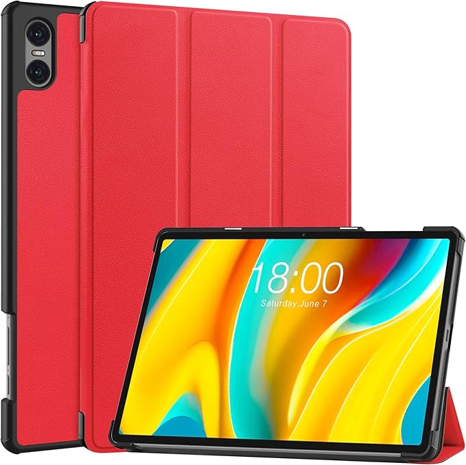 Case for TECLAST T50 Pro 11 inch Tablet, Folding Folio Ultra-Thin PU Leather Stand Case Cover for Teclast T50 Pro Red