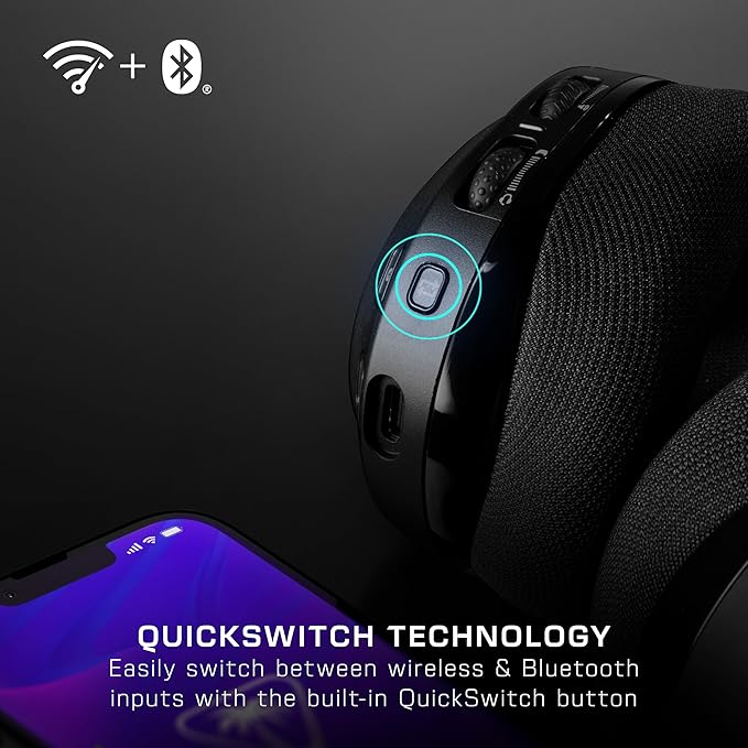 Turtle Beach Stealth 600 Wireless Multiplatform Amplified Gaming Headset for Xbox Series X|S, Xbox One, PC, PS5, PS4, & Mobile – Bluetooth, 80-Hr Battery, Noise-Cancelling Mic – Black