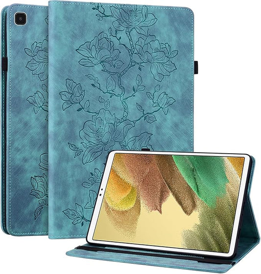 Case for Samsung Galaxy Tab A7 Lite 8.7 Inch 2021 (SM-T225/T220/T227), Slim PU Leather Folio Cover with Multi-Angle Stand and Pen Holder, Light Green