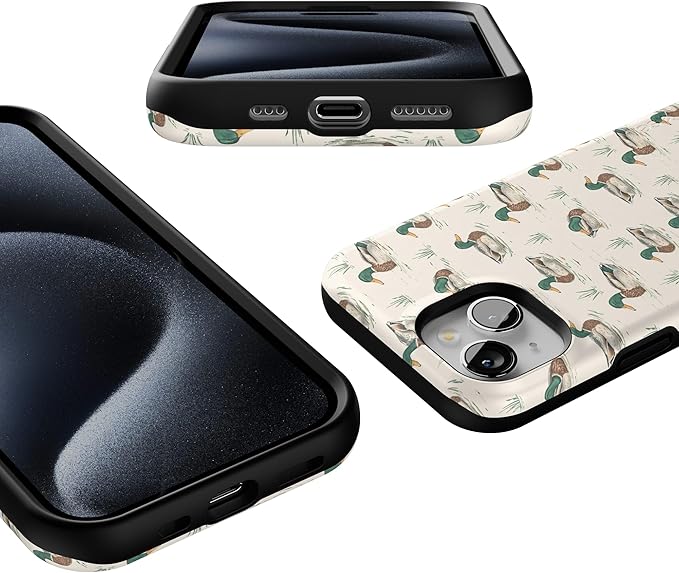 Casely iPhone 15 Case | Mallard & Co. | The Boyfriend Collection | Bold Protective Design | Compatible with MagSafe