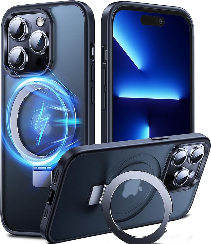 3-in-1 [Magnetic+Kickstand+Ring Holder] for iPhone 13 Pro Max Case Stand Ring Holder Compatible with MagSafe, Military Shockproof Protective iPhone 13 Pro Max Phone Case Kickstand Cover