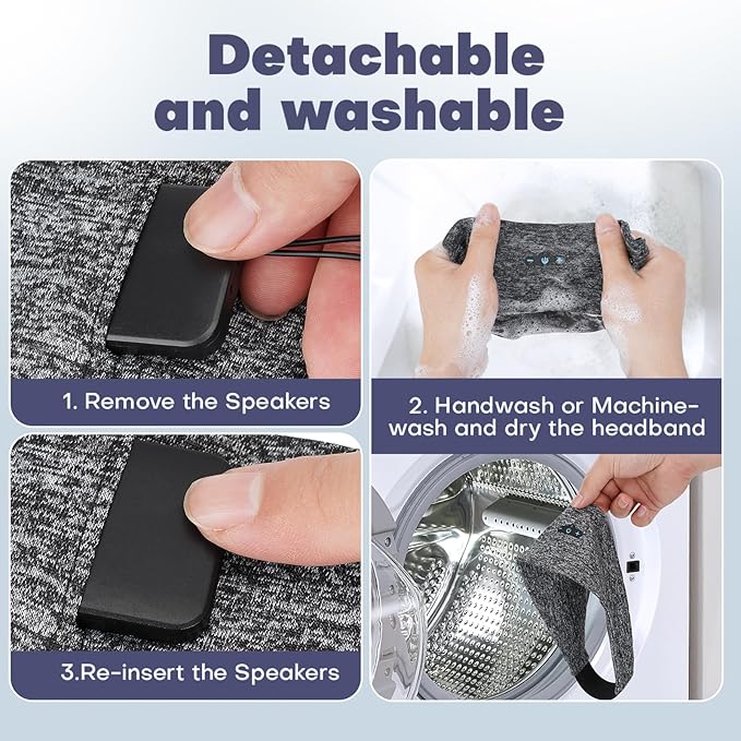 Sleep Headphones Bluetooth Headband for Side Sleeper, 14 Hours Playtime, Wireless Headband Headphones with HD Stereo Speakers for Workout,Running,Yoga, Ideal Gifts for Men, Women, Teens, Pink