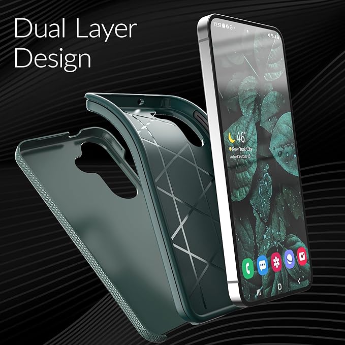 Crave Dual Guard Compatible with Samsung Galaxy S25 Case, Shockproof Protection Dual Layer Case for Samsung Galaxy S25 - Forest Green