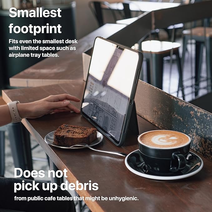 TineeOwl for iPad Pro 13-inch Case (M4) 2024, Adjustable Kickstand Magnetic Cover - Infinite Viewing Angles, Portrait/Landscape Stand, Apple Pencil Charging, Dove Series (Black)