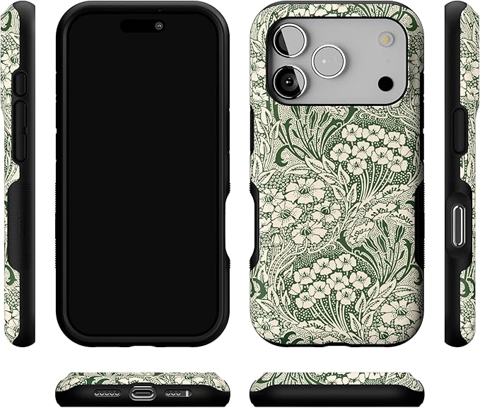 Casely iPhone 17 Pro Case | Mystic Meadow | Green Gardens | Bold Protective Design | Compatible with MagSafe