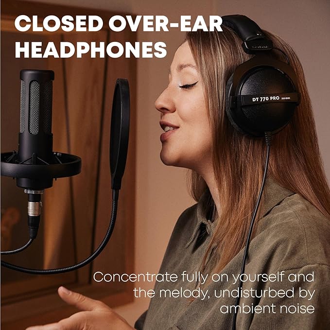 beyerdynamic DT 770 Pro 80 ohm Limited Edition Professional Studio Headphones, Black