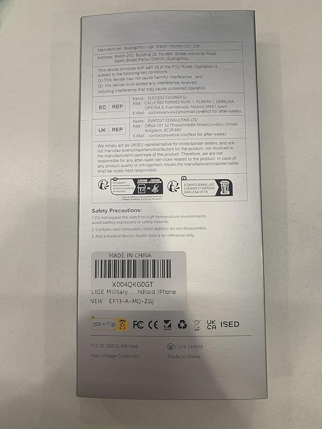 LIGE Military Smart Watches for Men with 1000 mAh Battery, 1.85" HD Touch Screen Smart Watch with Flashlight/50M Waterproof/,110+ Sports Fitness Tracker Watch,Pedometer Mens for Android iPhone