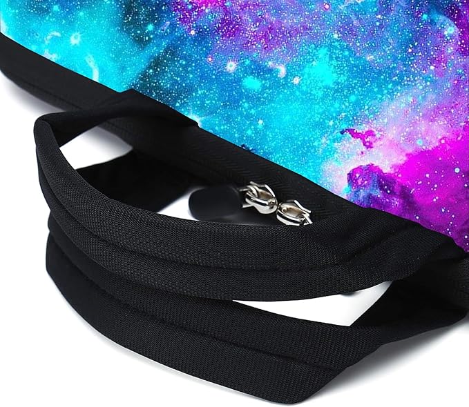Blue Galaxy Neoprene Laptop Case - 11.6" & 12.2" Fits MacBook Air, Samsung, Acer, HP Ultrabook & Chromebook - Two Pockets, Handle & Tablet Sleeve