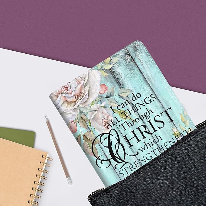 Case for Samsung Galaxy Tab A9 Plus 11 inch 2023，Slim Fit Foldable Standing Cover Case with Auto Sleep/Wake for Galaxy Tab A9+ 11’2023 (SM-X210/X216/X218)，Philippians 4-13 Flower Board