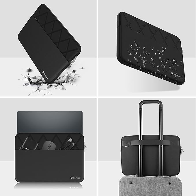 Smatree 12.3 inch Laptop Sleeve for Microsoft Surface Pro 7+/Surface Pro 7, Microsoft Protective Laptop Case with Accessory Pocket, YKK Zipper, Patented Super Corner Design (E431)