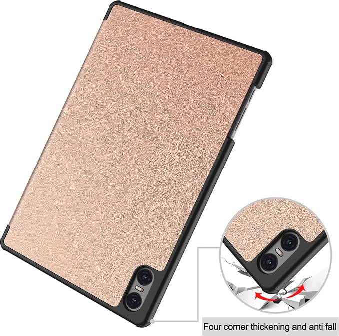 Case for TECLAST T50 Pro 11 inch Tablet, Folding Folio Ultra-Thin PU Leather Stand Case Cover for Teclast T50 Pro Rose Gold