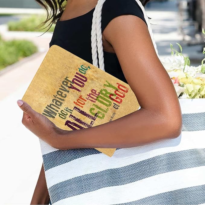 Case for Samsung Galaxy Tab A7 10.4 inch 2022/2020 (SM-T500/T503/T505/T507/T509), Slim PU Leather Folio Cover with Auto Sleep/Wake, Whatever You do,do it All for The Glory of God.1Corinthlans 10 v31b