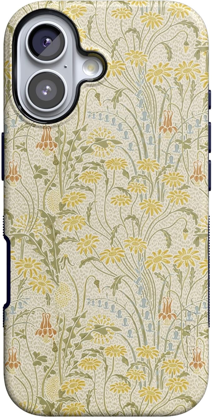 Casely iPhone 17 Case | Boho Blooms | Golden Floral | Compatible with MagSafe | Bold Protective Design