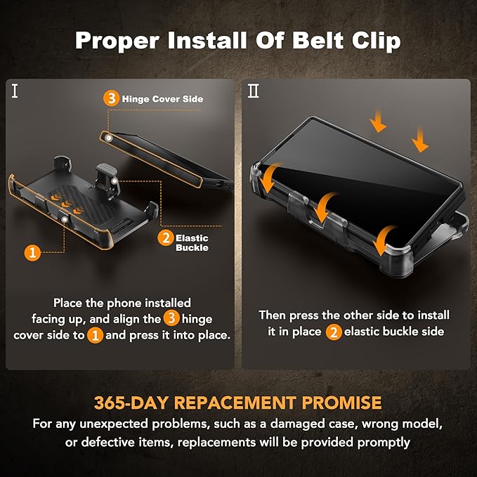 TONGATE for Galaxy Z Fold 7 Case with Privacy Screen Protector, [Compatible with MagSafe][Anti Spy] Shockproof Phone Case, Built-in Stand & Belt Clip & Hinge Cover for Samsung Z Fold 7 2025 8", Black