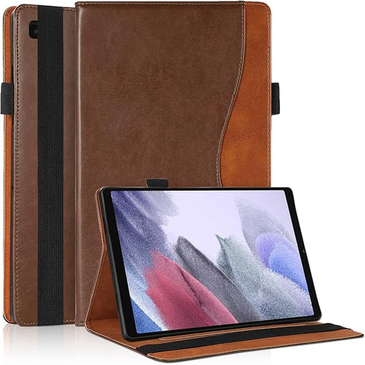Case for Samsung Galaxy Tab A7 Lite 8.7 inch 2021 Case SM-T220 / T225 Bussiness Premium PU Leather Folio Stand Cover Flip Shell with Card Slot for Galaxy Tab A7 Lite 8.7'' Tablet -Brown