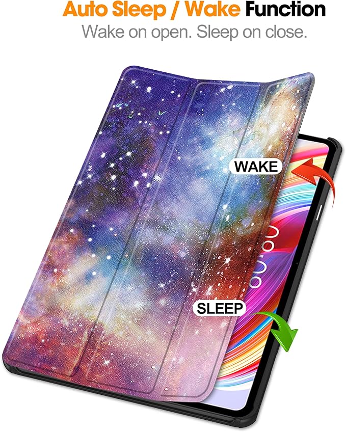 Case for TECLAST T50 11.0 inch Tablet, Folding Folio Ultra-Thin PU Leather Stand Case Cover for TECLAST T50 11.0 inch Outer Space