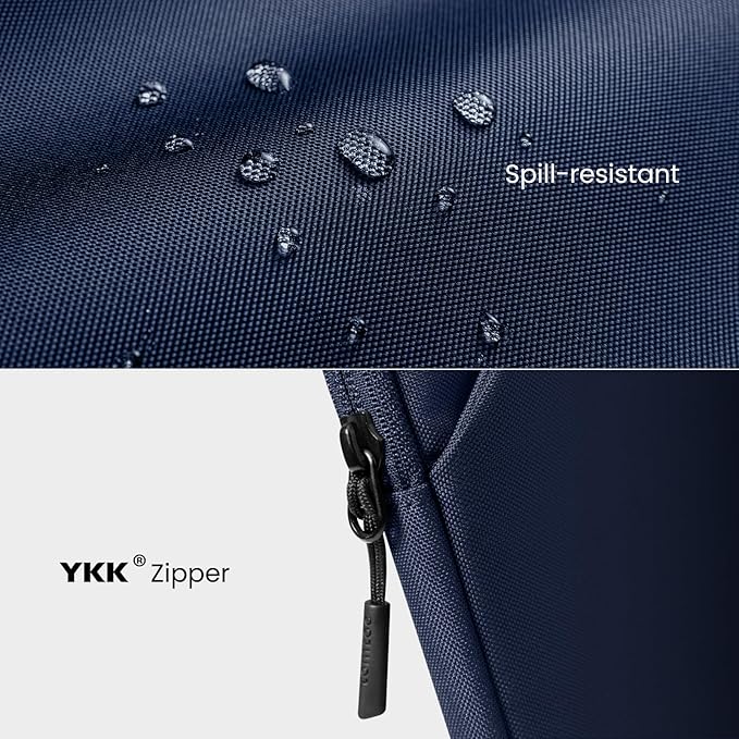 tomtoc Light-B19 Slim 11 Inch Tablet Sleeve Bag for 2025 11-inch iPad A16, iPad Air M3, iPad Pro M4/M2/M1, iPad Air M2 2024, iPad 10/9, Light Shoulder Bag with Acessories Storage, Eco-Friendly Fabric