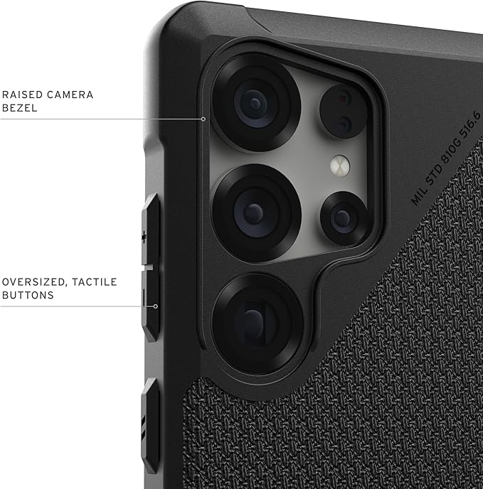 URBAN ARMOR GEAR UAG Designed for Samsung Galaxy S25 Ultra Case 6.9" Metropolis LT - Compatible with Magnetic Charging Impact-Resistant Rugged Military Drop Tested Protective Cover, Kevlar Black