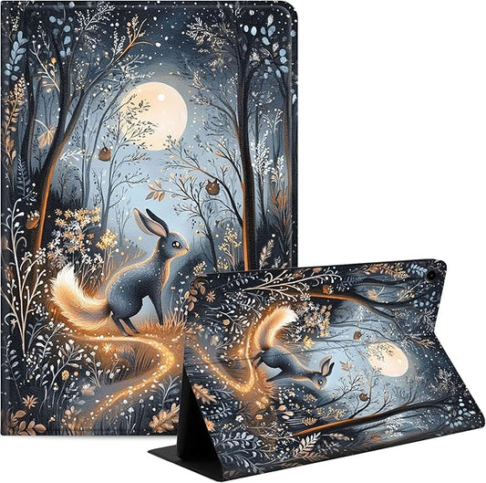 Case for Samsung Galaxy Tab A9 8.7-Inch 2023, Slim PU Leather Stand Cover with Auto Wake/Sleep, Multi-Angle Viewing & Shockproof, Hare