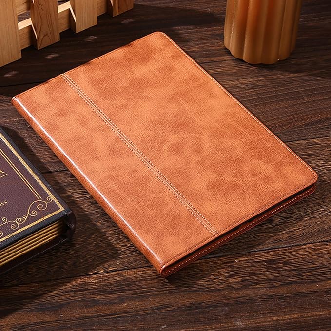 for Samsung Galaxy Tab A9+ 10.9 inch Case with S Pen Holder 2023 Model(SM-X216B/X210/X218) Genuine Leather Cover Protective Shell,Auto Wake/Sleep.Brown