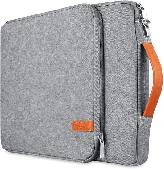 16 15.6 15.4 15 Inch Laptop Sleeve Compatible with MacBook Pro 16/15/ Surface Laptop 15/ Surface Book 2 15, Shockproof Protective Case Carrying Bag, Chromebook Dell HP Lenovo Asus - Gray