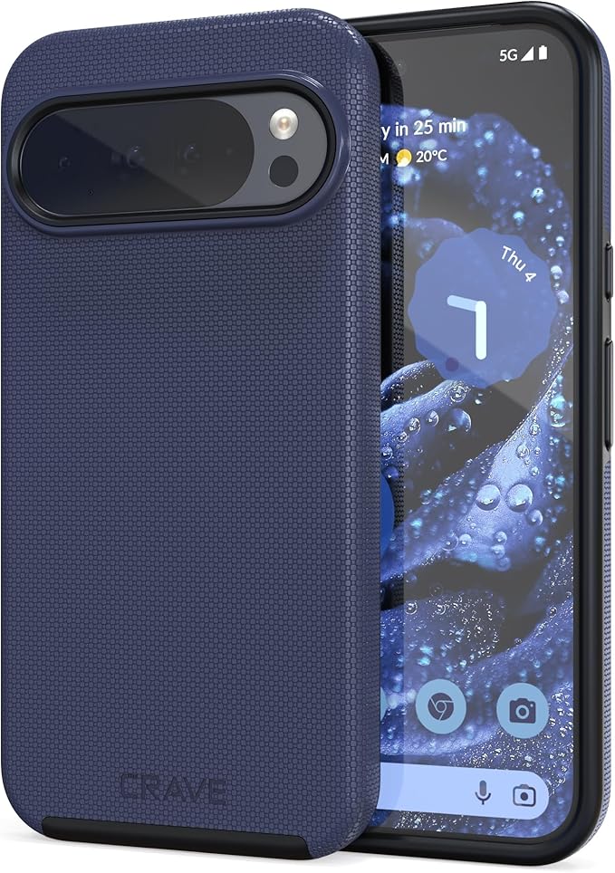 Crave Dual Guard for Google Pixel 10 Pro XL Case, Shockproof Protection Dual Layer Case for Google Pixel 10 Pro XL - Navy