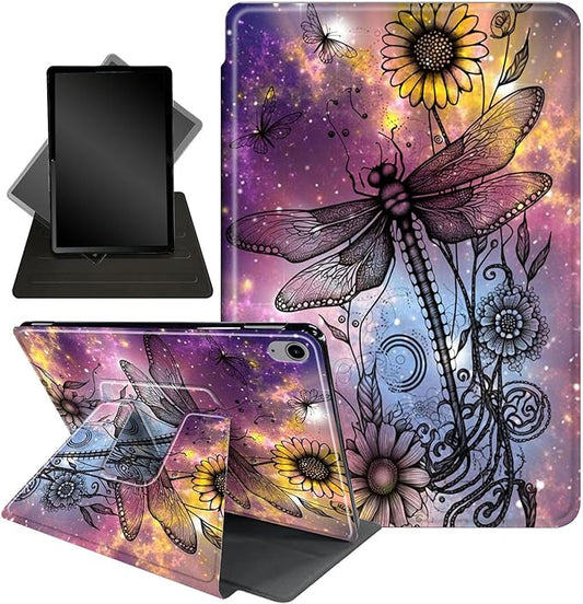 Case for Lenovo Tab P11 Plus Case 2021 (TB-J616F / J616X), 360 Degree Rotating Folding Stand,with Auto Sleep/Wake Case for Lenovo Tab P11 11” 2020 (TB-J606F TB-J606X),Vintage Dragonfly