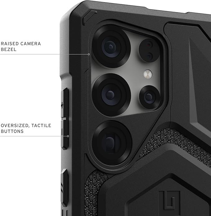 URBAN ARMOR GEAR UAG for Samsung Galaxy S25 Ultra Case 6.9" Monarch Pro - Compatible with Magnetic Charging Premium Rugged Military Drop Tested Protective Cover, Kevlar Black