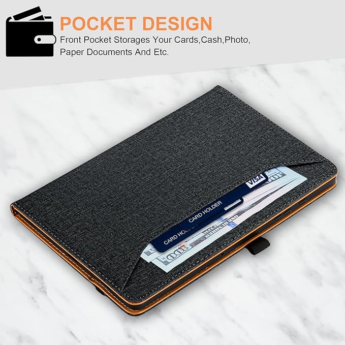 for Samsung Galaxy Tab A9 Plus Case Multiangle Stand for Samsung Tab A9 Plus Tablet Case 11 Inch SM-X210/SM-X216/SM-X218,Black