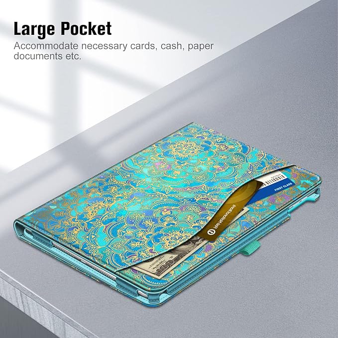 Fintie Case for iPad 9th / 8th / 7th Generation (2021/2020/2019) 10.2 Inch - [Corner Protection] Multi-Angle Viewing Stand Cover with Pocket & Pencil Holder, Auto Sleep Wake, Shades of Blue