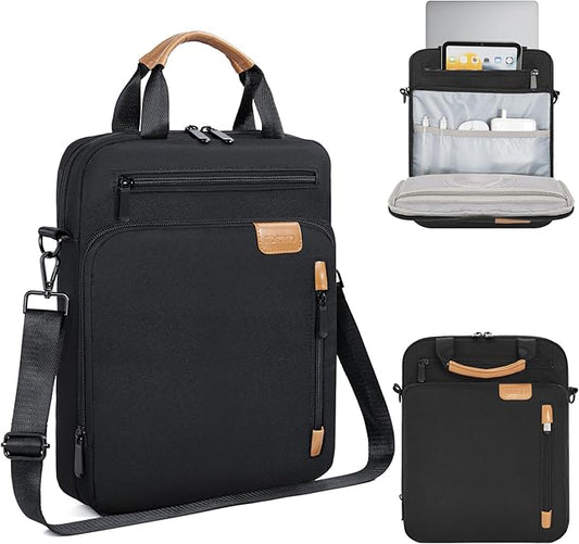 Laptop Sleeve Bag,Padded Protective Travel Carrying Case Compatible with MacBook Air 13 M3 M2 M1 2025-2018 /MacBook Pro 13 M2 M1 2025-2016,Water-Resistant Travel Case with Hadle & Shouder Strap