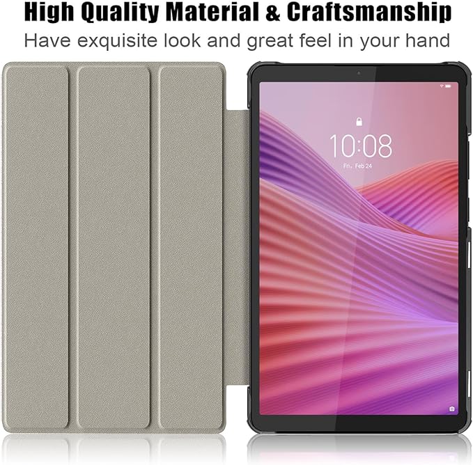 Case for Lenovo Tab One 8.7'' / Tab K9 Case, Folding Folio Ultra-Thin PU Leather Stand Case Cover with Auto Wake/Sleep for Lenovo Tab K9 8.7 Inch Dusk